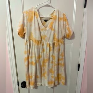 Orange + white cover-up/sundress